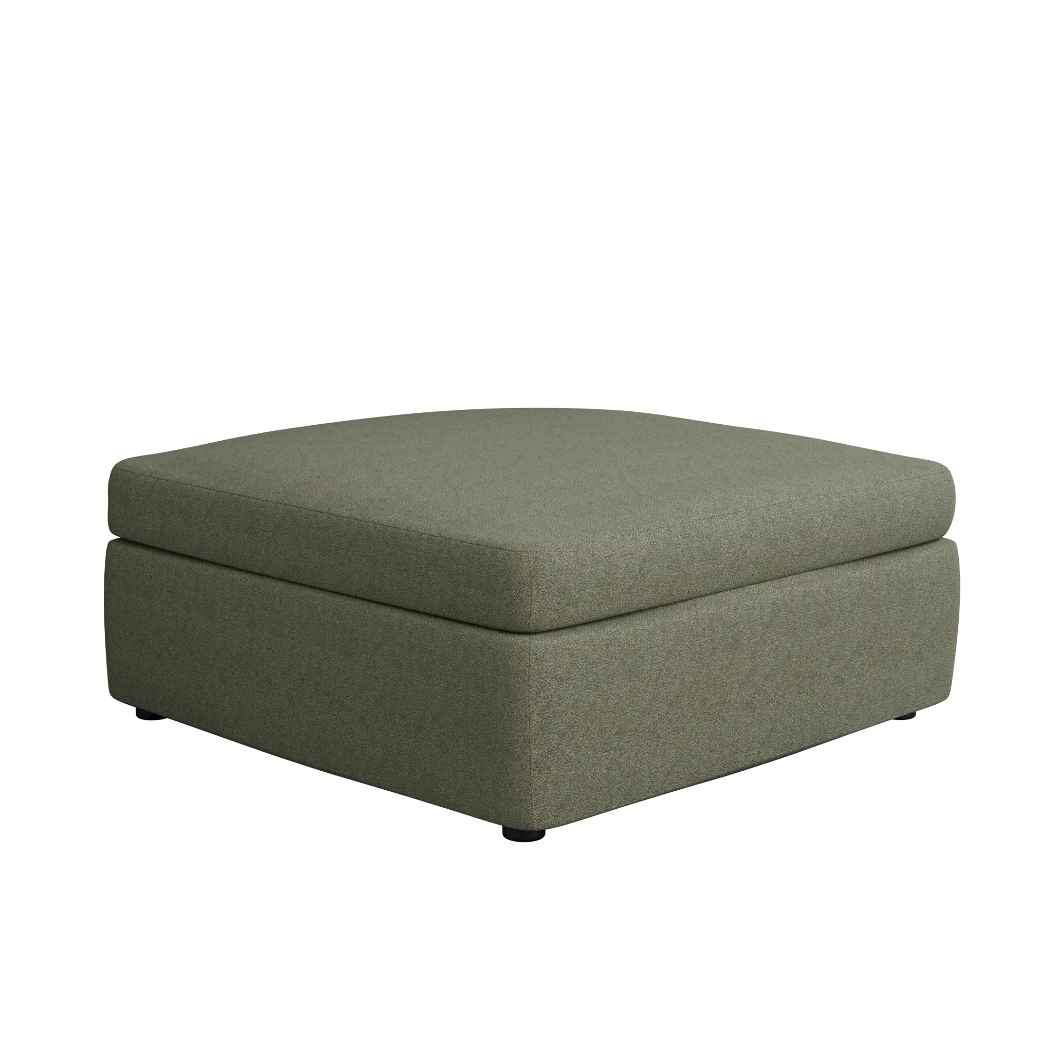 Destin Sutton Green Fabric Cocktail Ottoman Destin Sutton Green Fabric Cocktail Ottoman