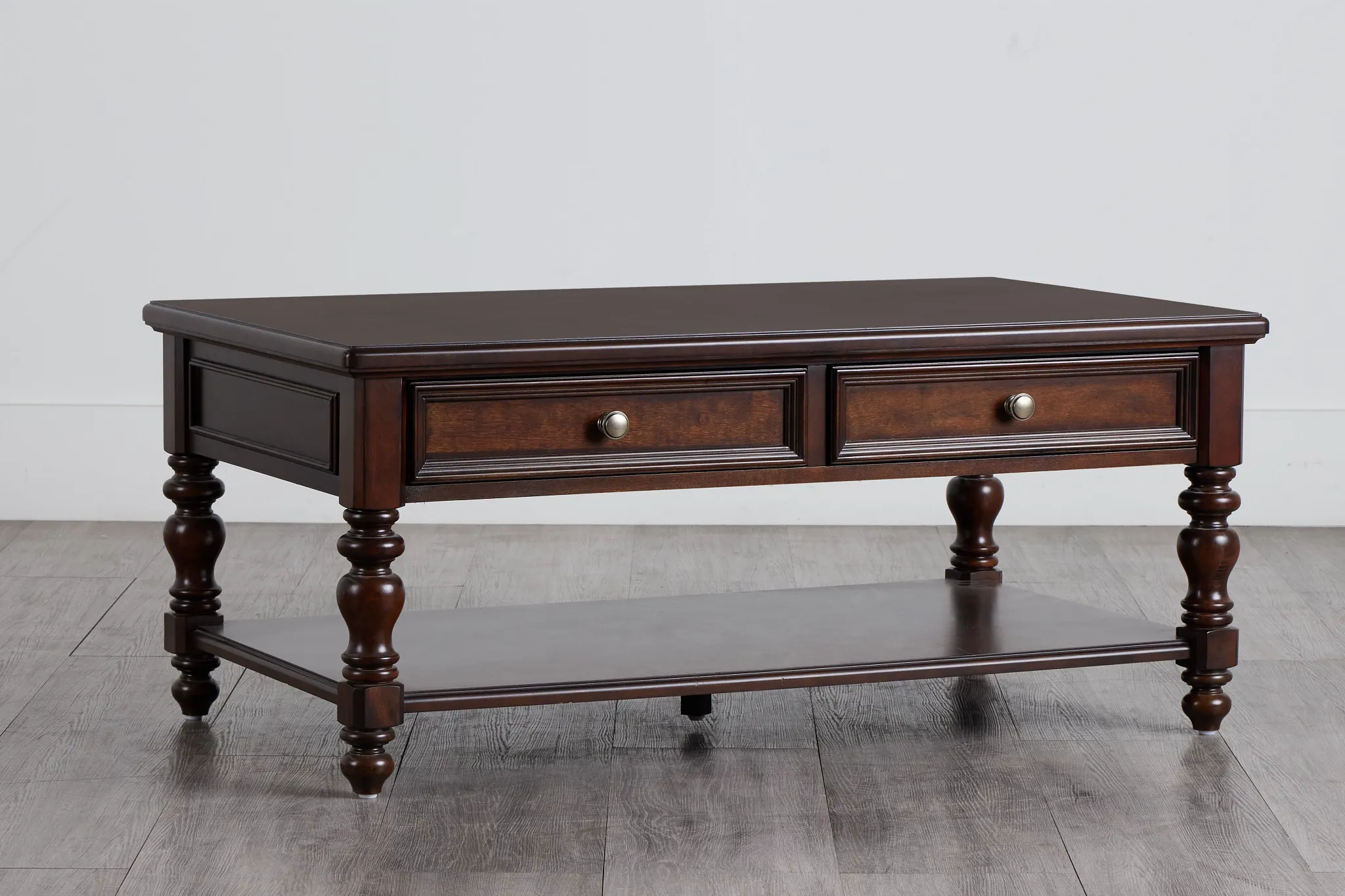 Savannah Dark Tone Storage Rectangular Coffee Table