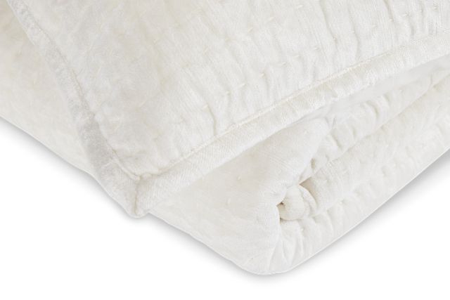 Barin White Coverlet Set