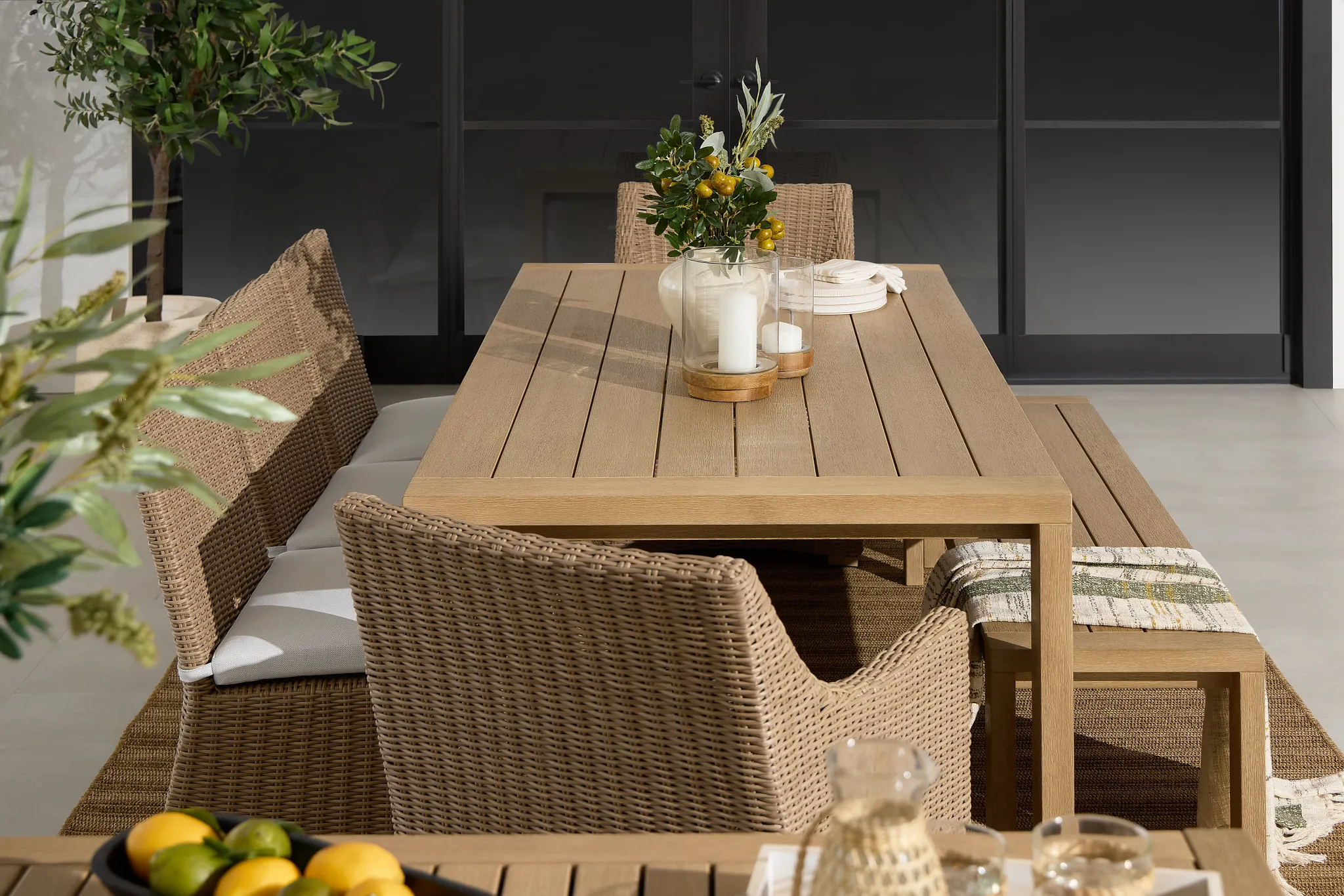 Montecito Mid Tone Rectangular Table