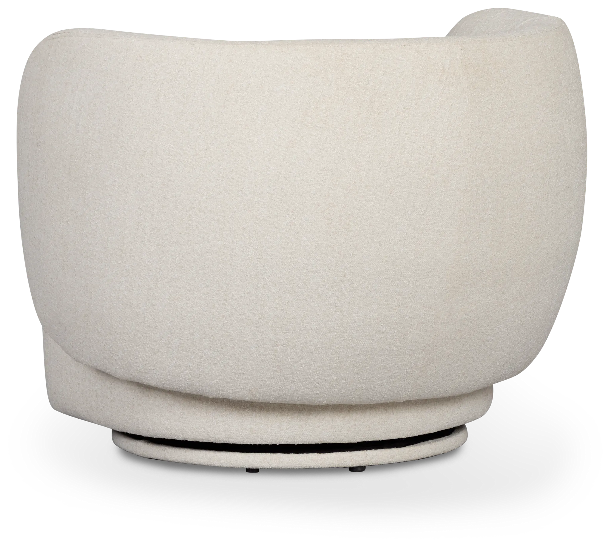 Celeste Light Beige Fabric Swivel Accent Chair