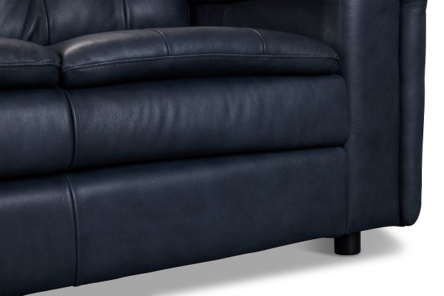 Rowan Navy Leather Sofa