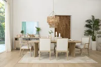 Castello Light Tone Upholstered Side Chair