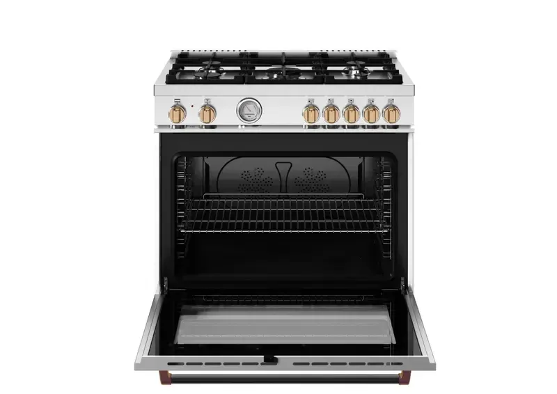 Bertazzoni Master Series White 36" Dual Fuel Range