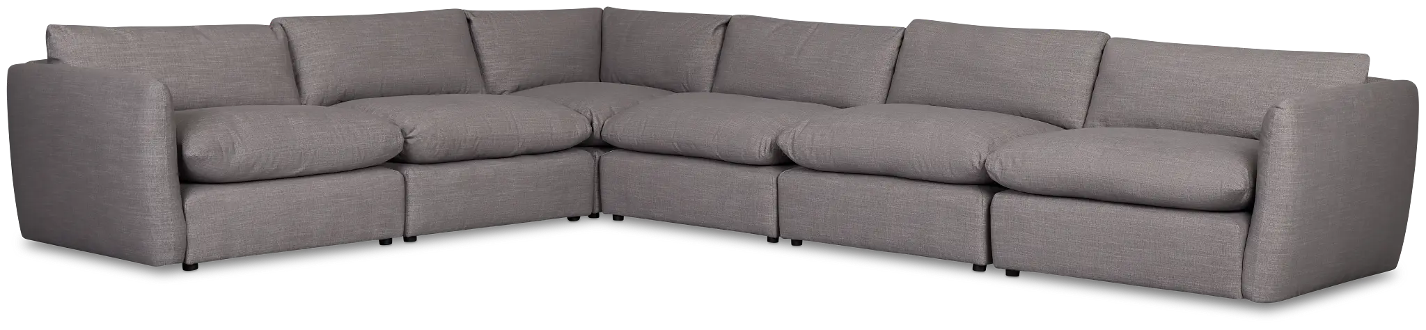 Serena Gray Fabric 6-piece Modular Sectional Serena Gray Fabric 6-piece Modular Sectional
