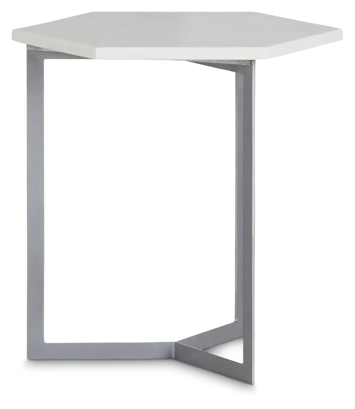 Mandie Silver Marble Accent Table Mandie Silver Marble Accent Table