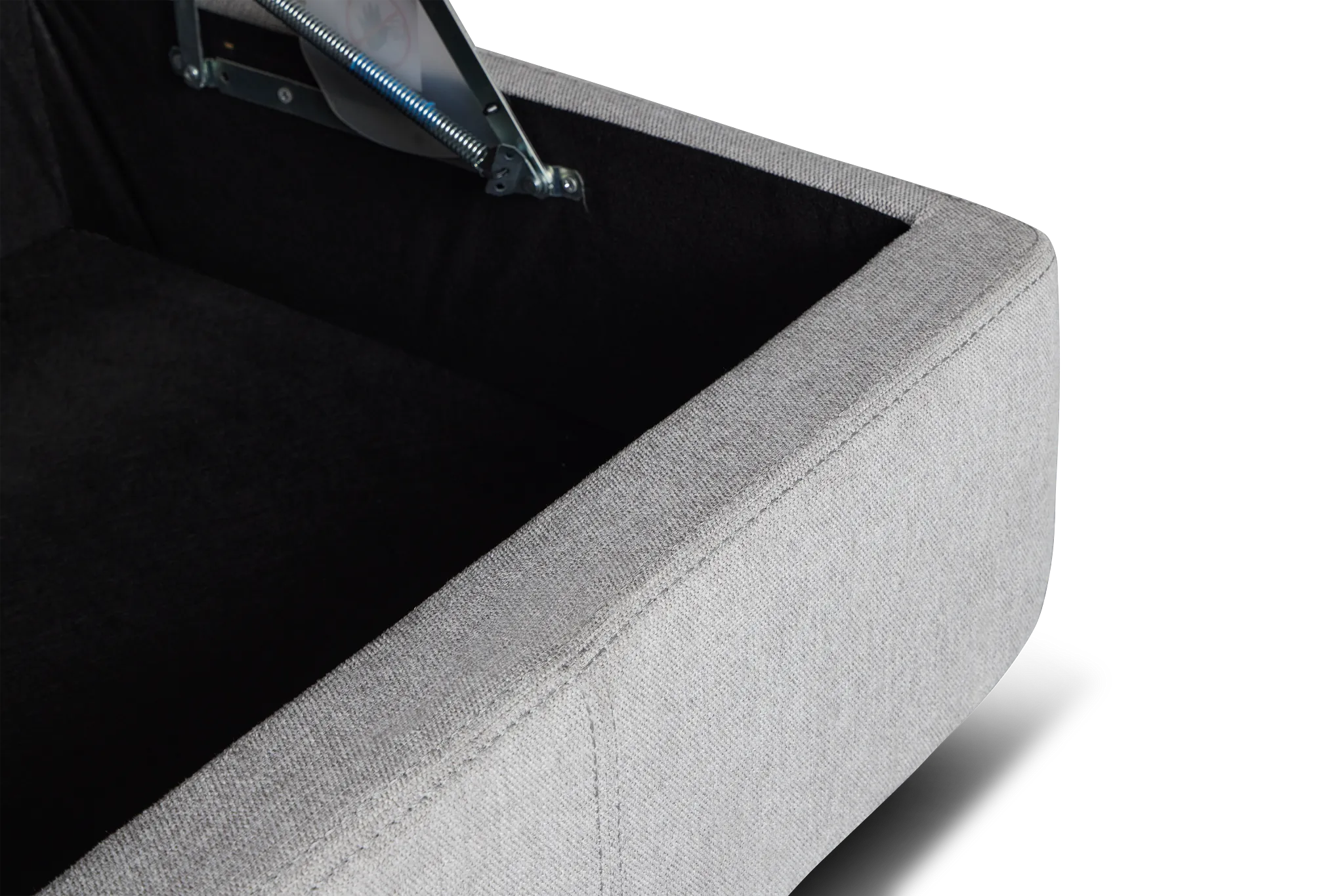 Callum Light Gray Storage Small Right Power Chaise Sleeper Sectional