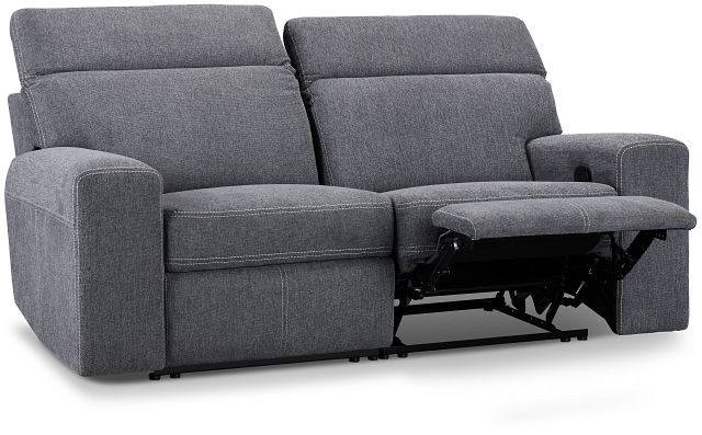 Callum Dark Gray Fabric Reclining Sofa