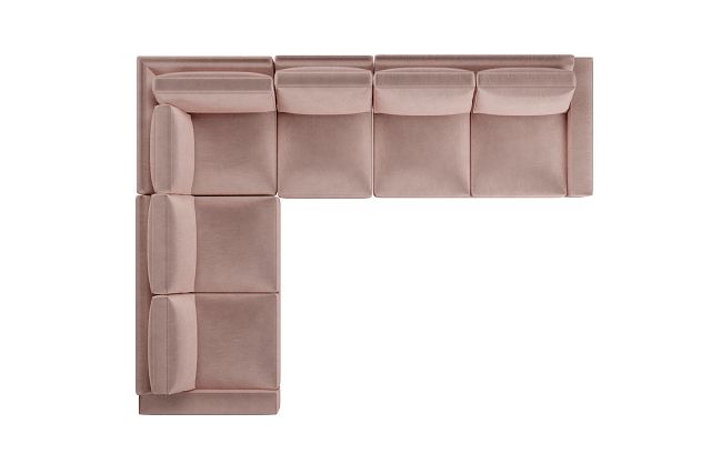 Edgewater Joya Light Pink Medium Two-arm Sectional