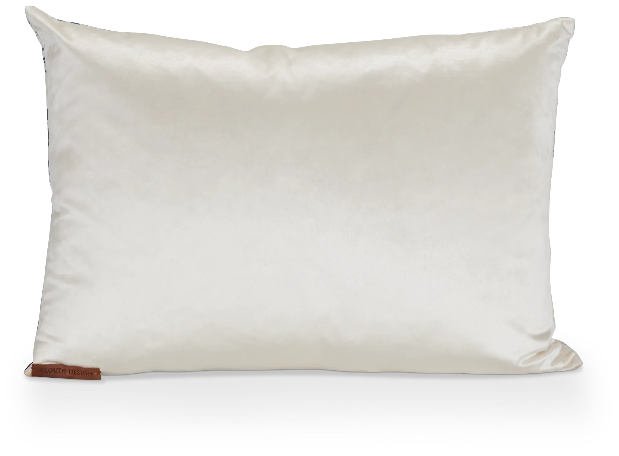 Leiana Blue Velvet Lumbar Accent Pillow