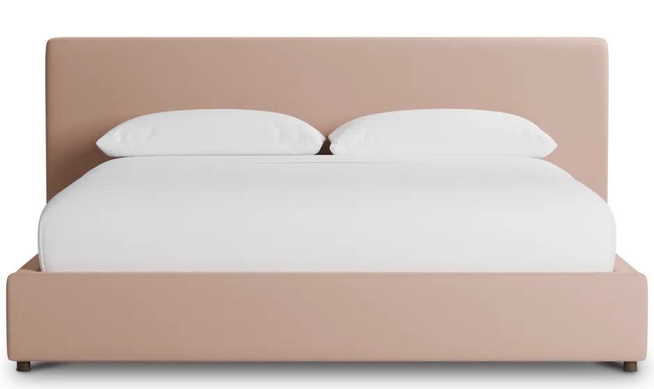 Grayton Joya Light Pink 44" Upholstered Platform Bed