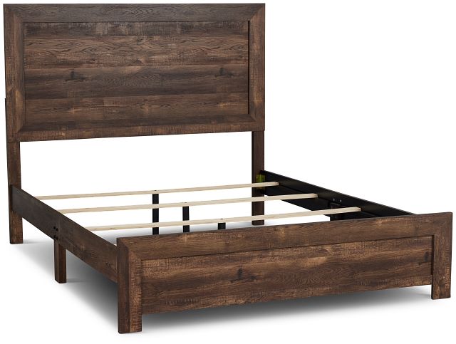 Ollie Dark Tone Panel Bed