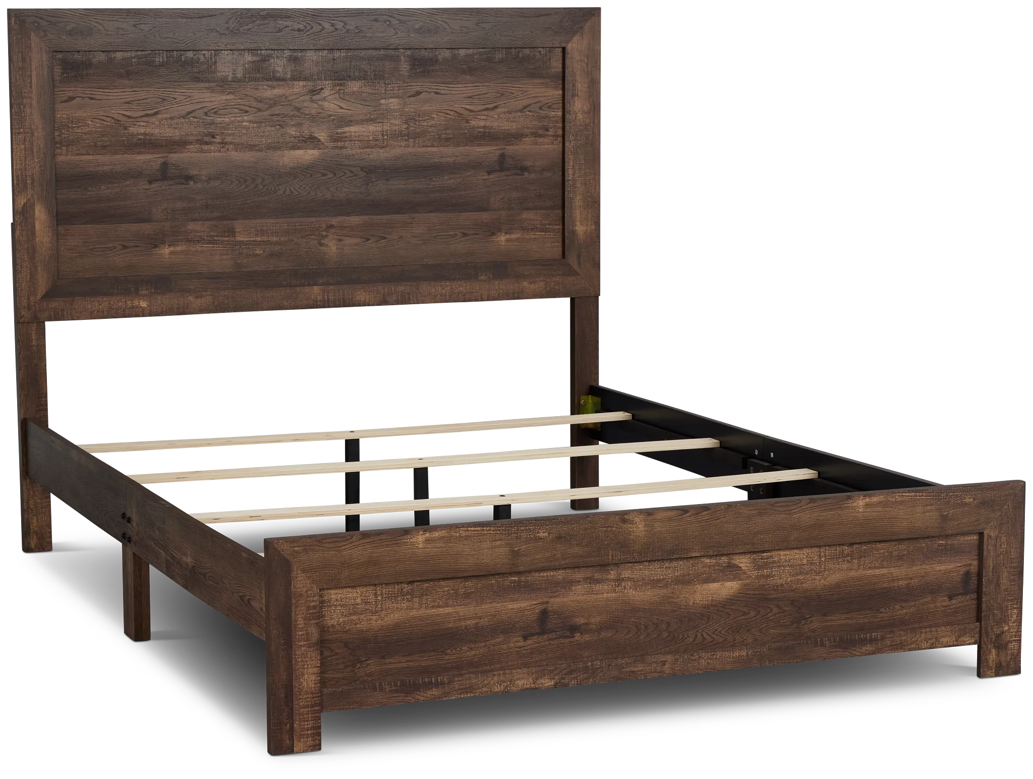 Ollie Dark Tone Panel Bed