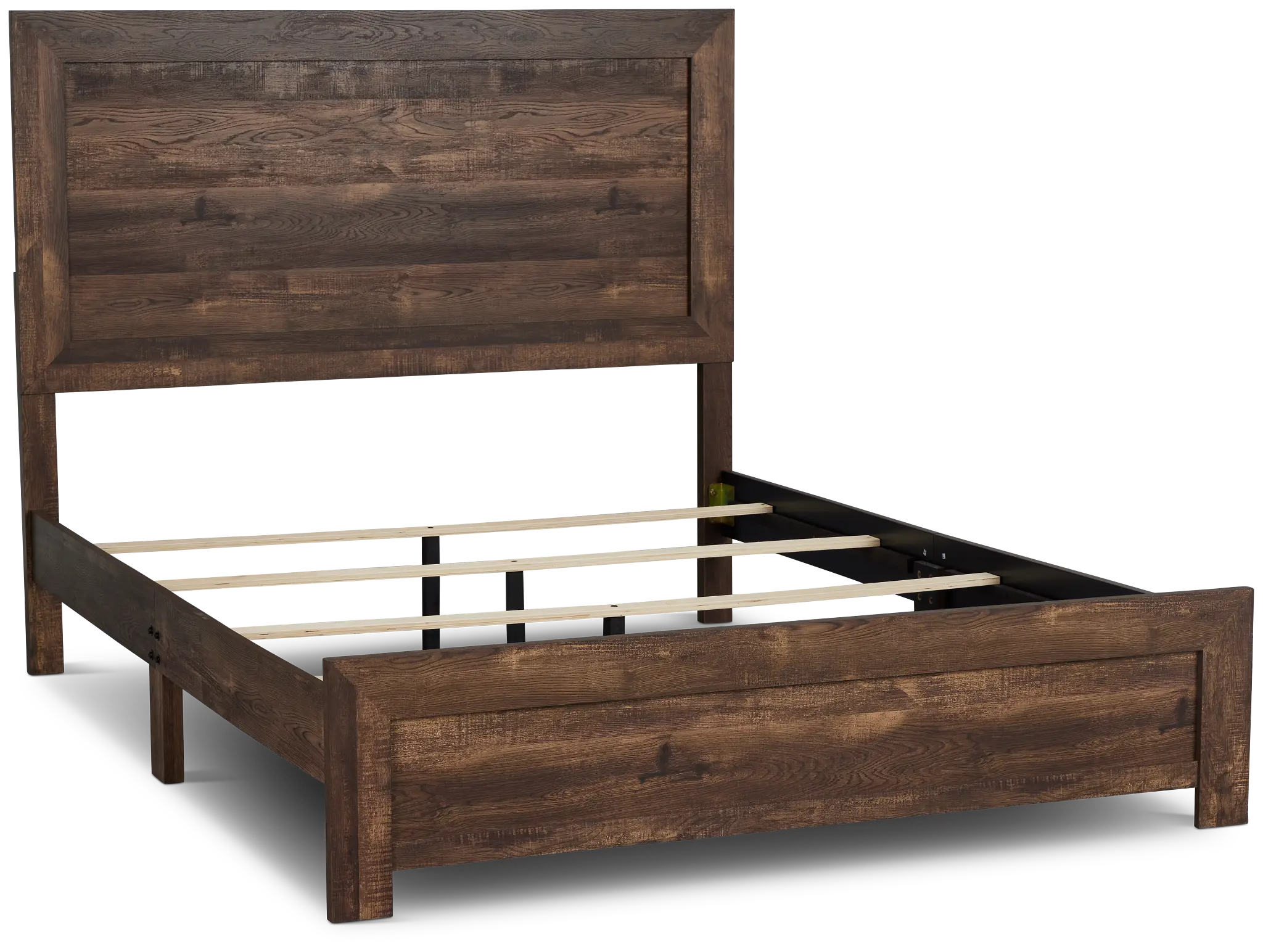 Ollie Dark Tone Panel Bed Ollie Dark Tone Panel Bed