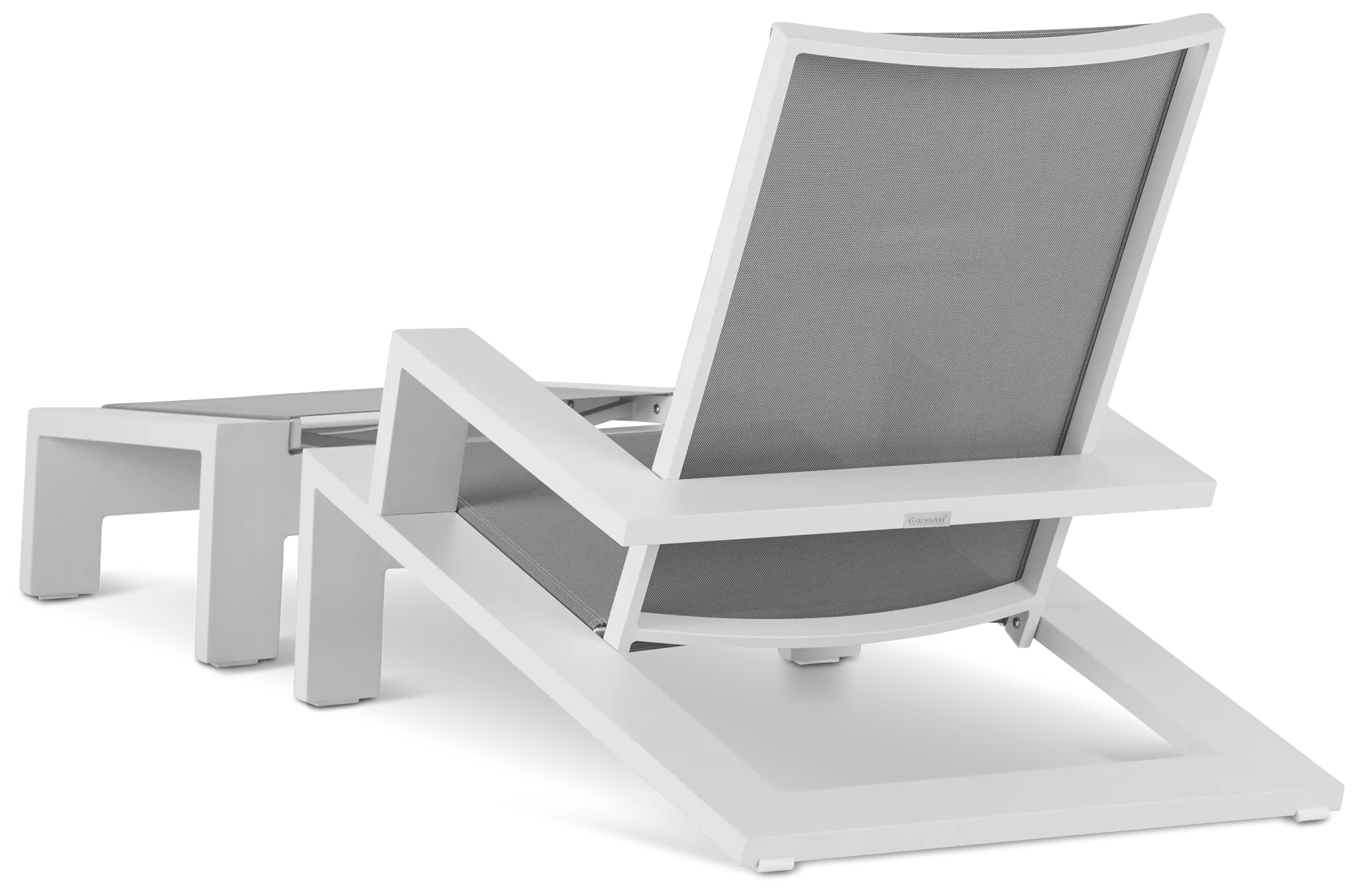 Linear White Chair & Otto