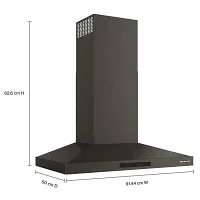 Kitchenaid 736 Series Black 36" Wall Mount Canopy Hood