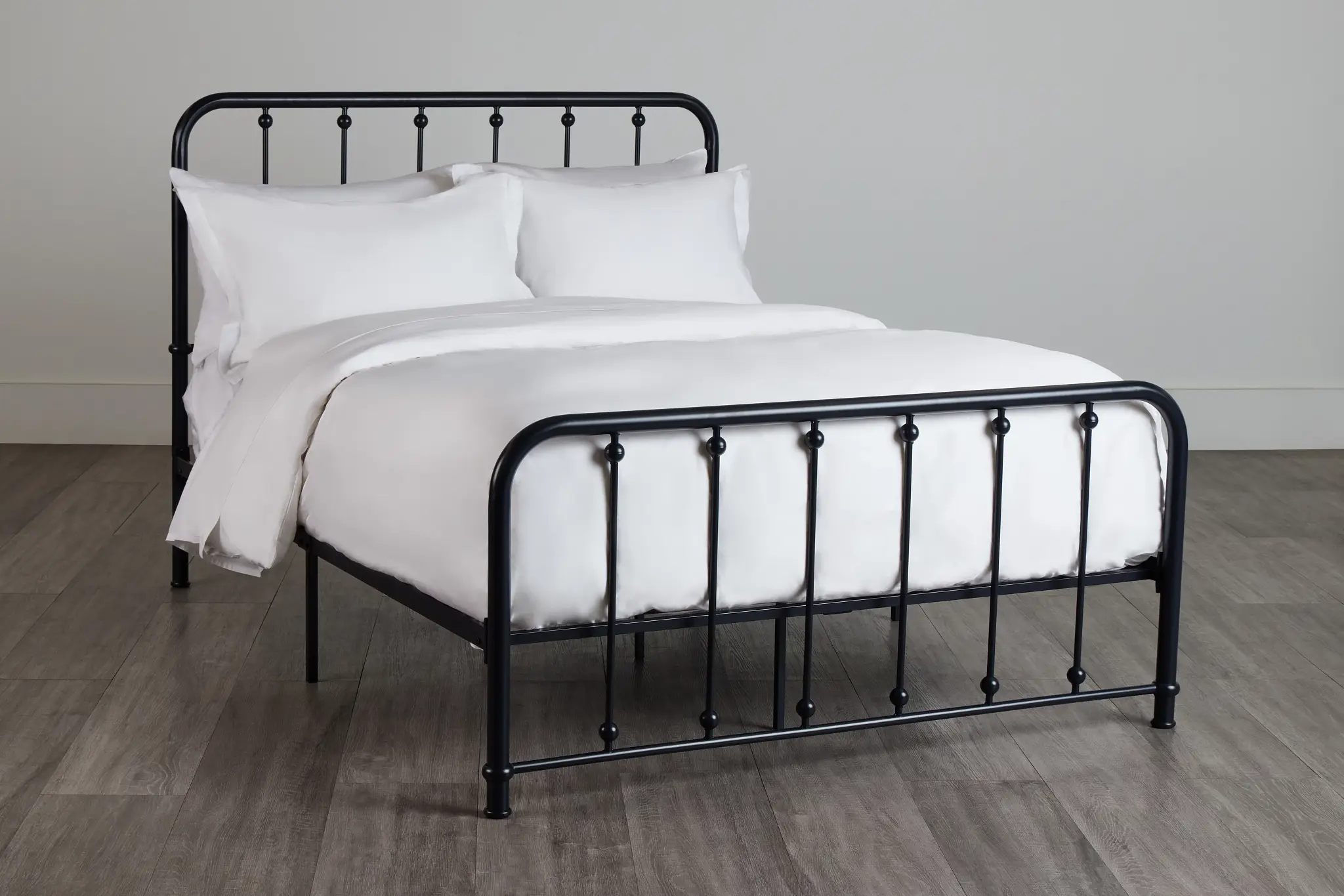 Rory Black Metal Panel Bed Rory Black Metal Panel Bed