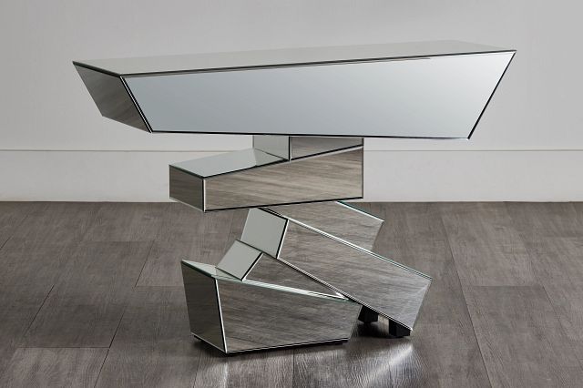 Harriet Silver Mirrored Console Table