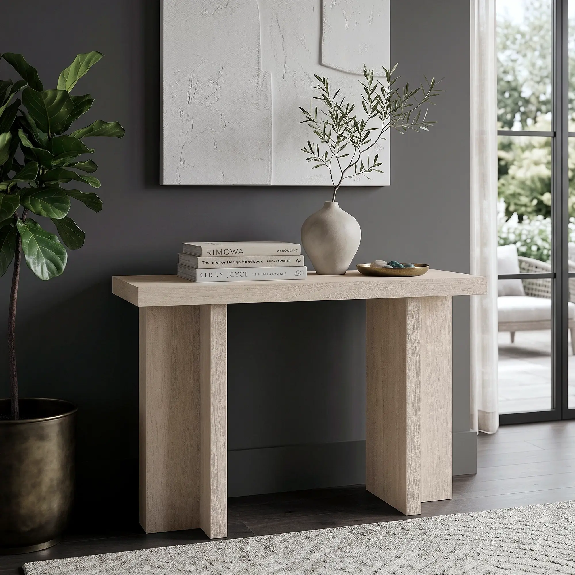 Albert White Sofa Table Albert White Sofa Table