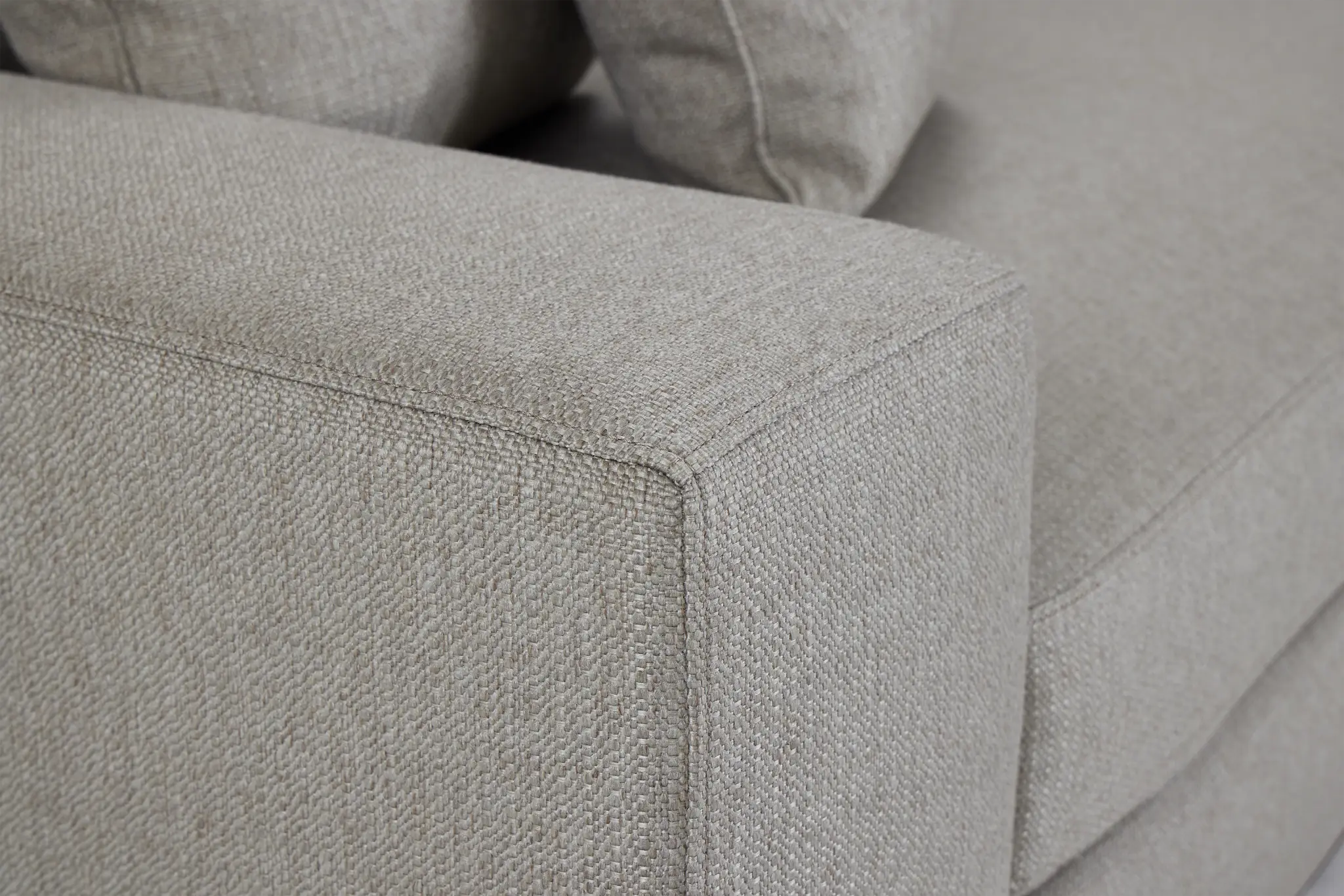 Mckenzie Light Gray Fabric Right Chaise Sectional Mckenzie Light Gray Fabric Right Chaise Sectional