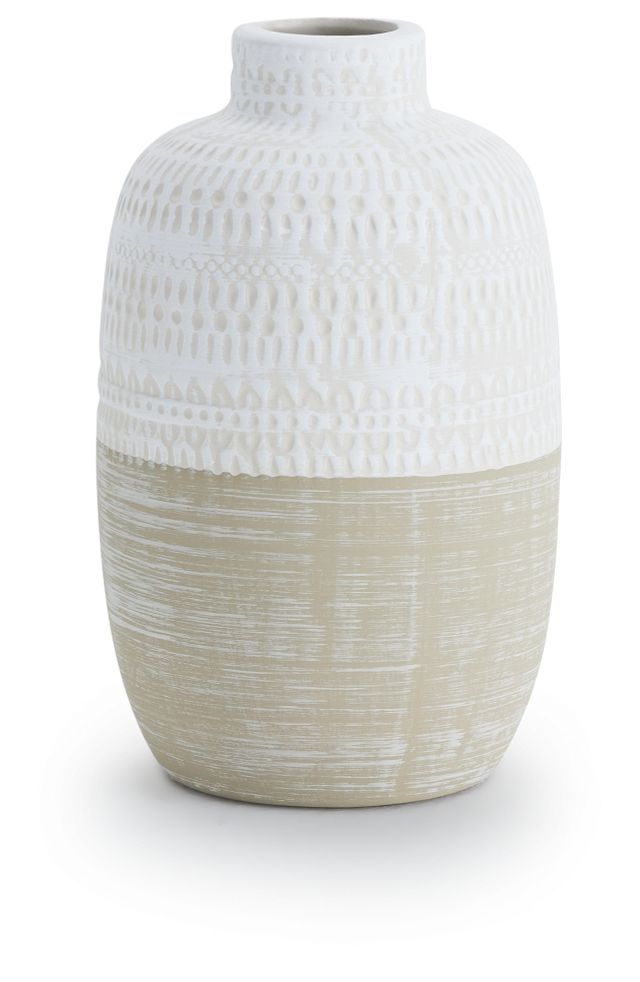 Leif Beige Small Vase