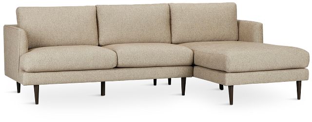 Easton Brown Fabric Right Chaise Sectional