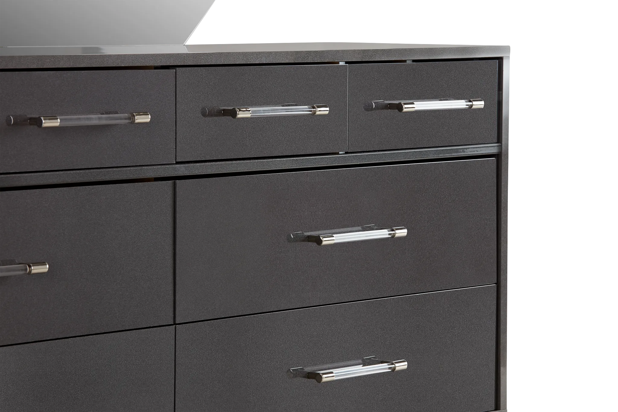 Cortina Gray Dresser & Mirror