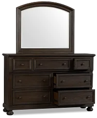 Galveston Dark Tone Dresser & Mirror