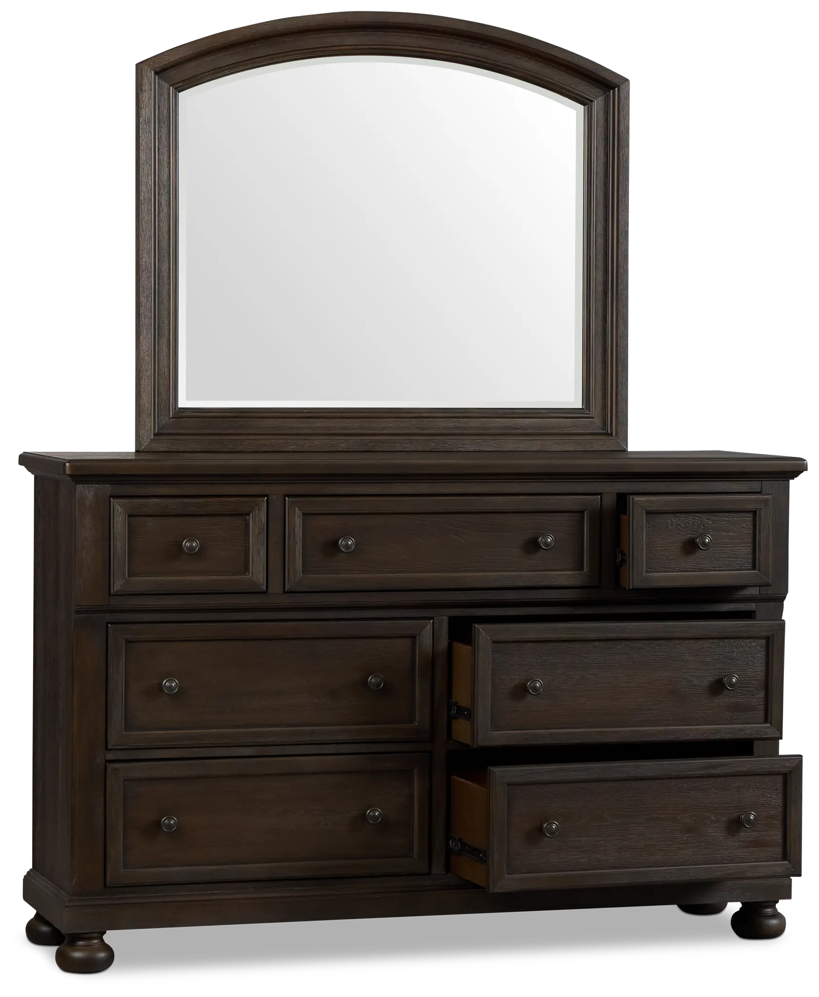 Galveston Dark Tone Dresser & Mirror Galveston Dark Tone Dresser & Mirror