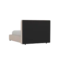 Grayton Elite Light Taupe 44" Upholstered Platform Bed