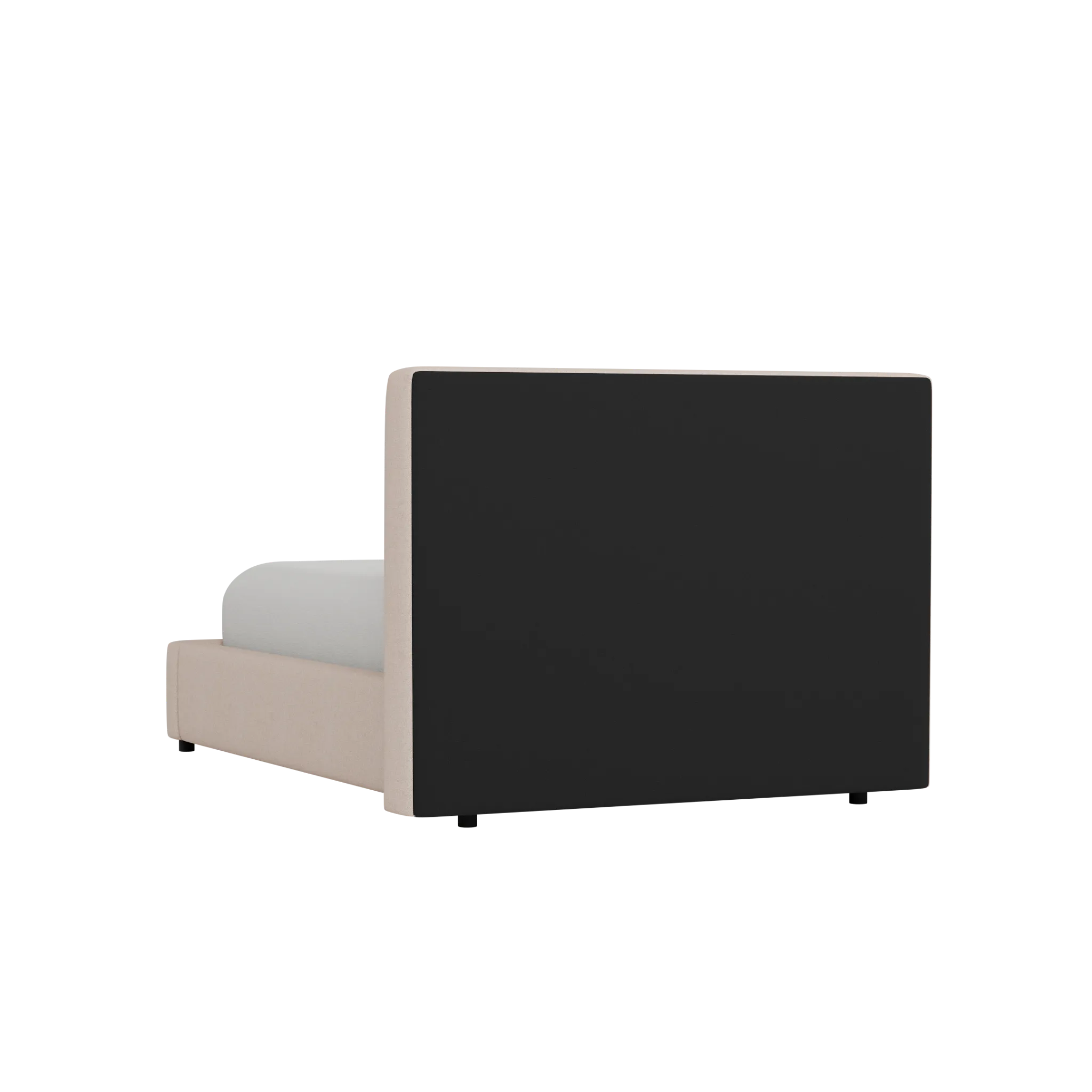 Grayton Elite Light Taupe 44" Upholstered Platform Bed