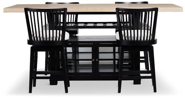 Southlake Two-tone High Table & 4 Barstools