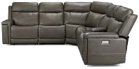 Jayden Gray Micro Medium Dual Power 2-arm Reclining Sectional
