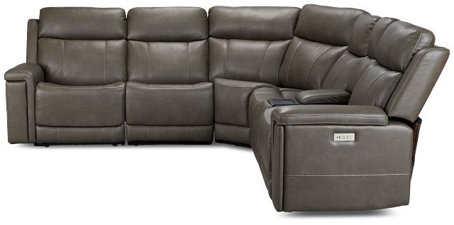 Jayden Gray Micro Medium Dual Power 2-arm Reclining Sectional