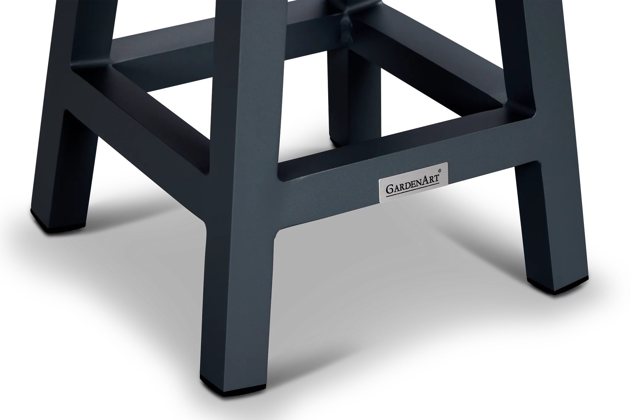 Barbados Gray Square Accent Table