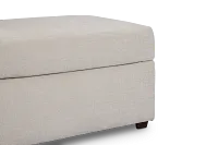 Maxie Light Beige Micro Ottoman