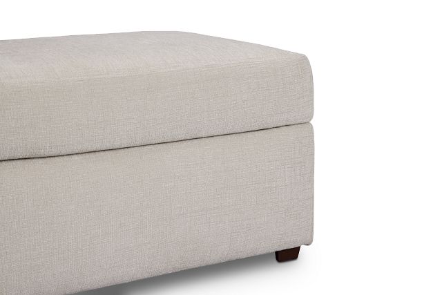 Maxie Light Beige Micro Ottoman