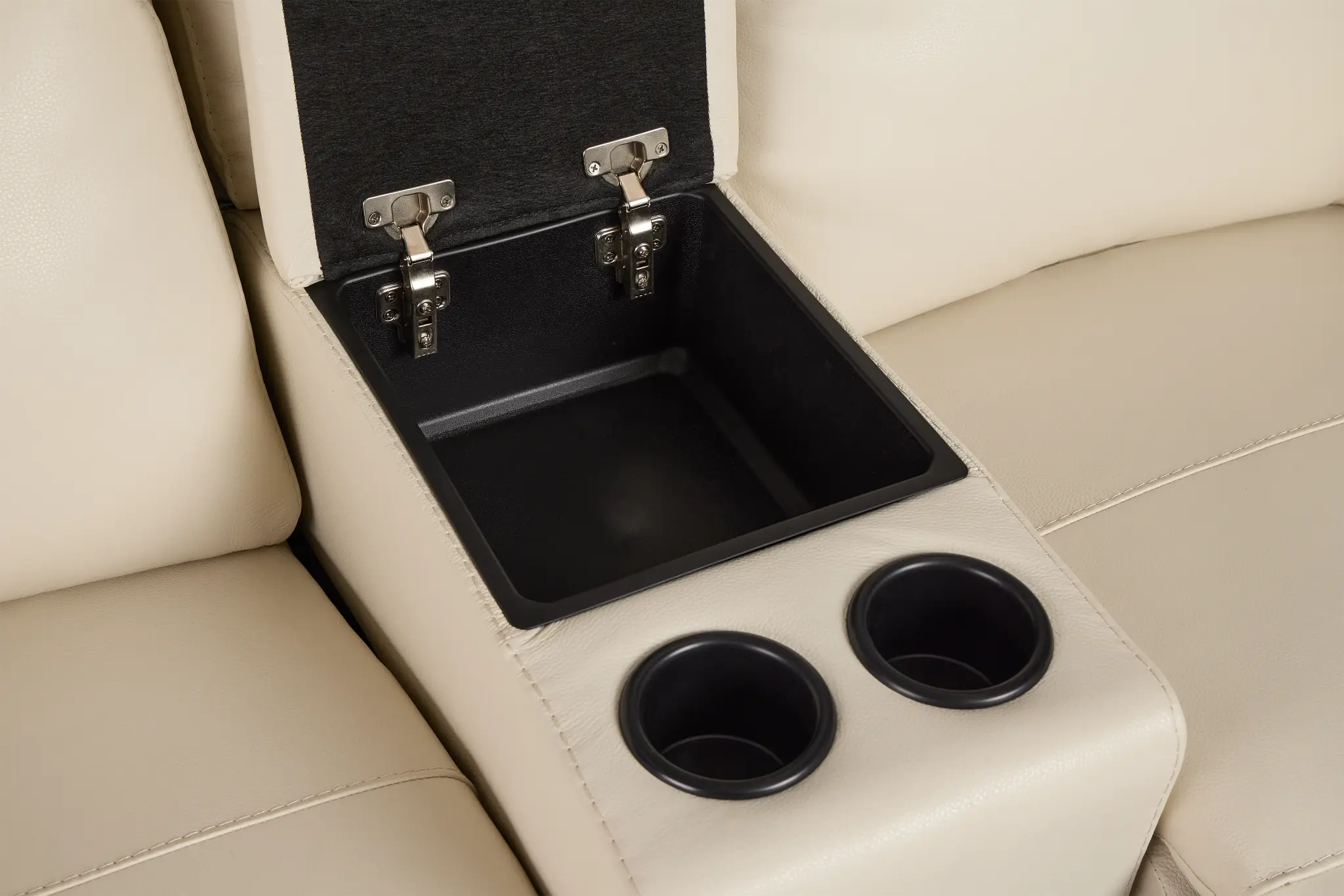 Walker Ivory Lthr/vinyl Power Reclining Console Loveseat W/ Power Headrest Walker Ivory Lthr/vinyl Power Reclining Console Loveseat W/ Power Headrest