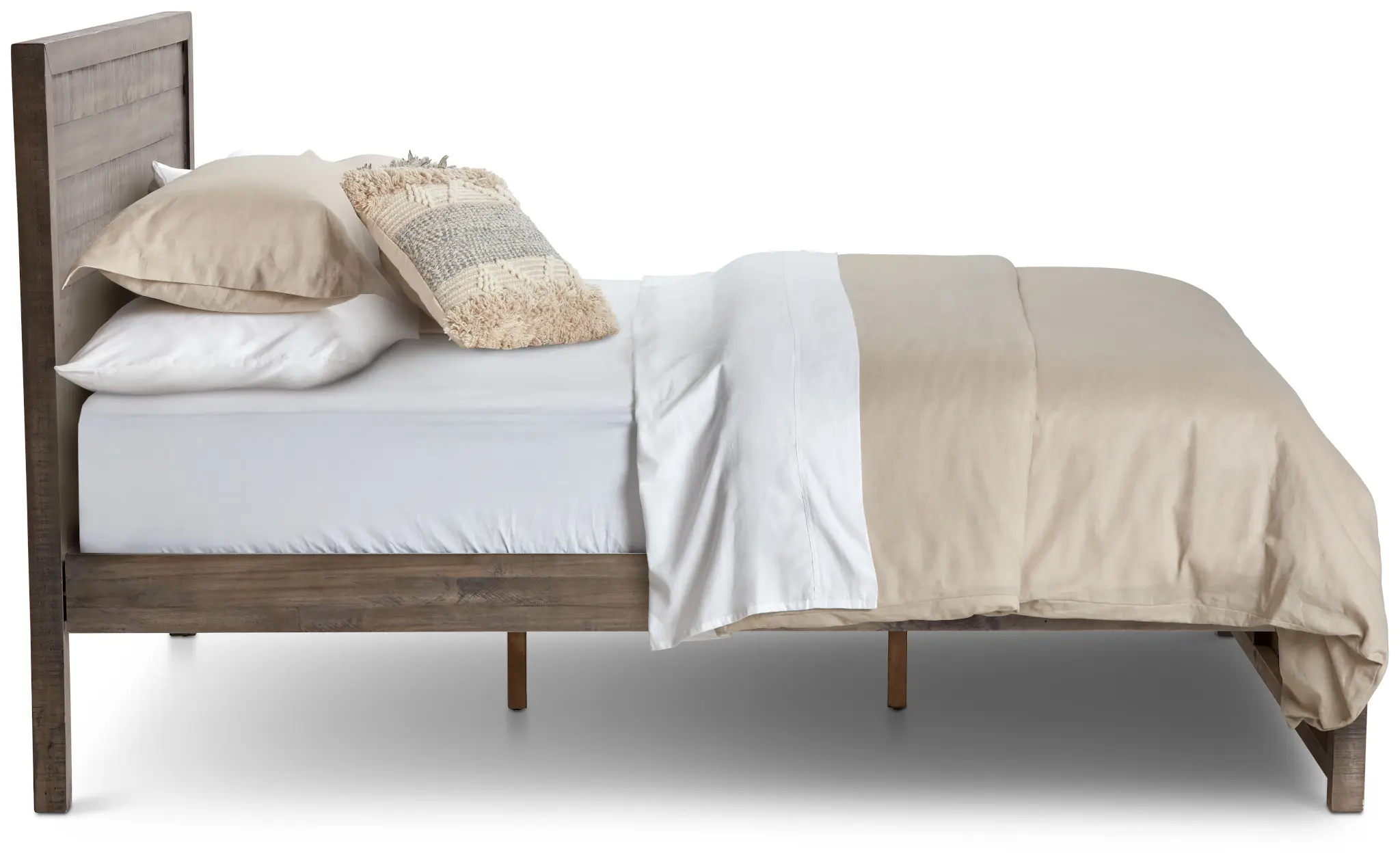Seattle Gray Wood Platform Bed Seattle Gray Wood Platform Bed