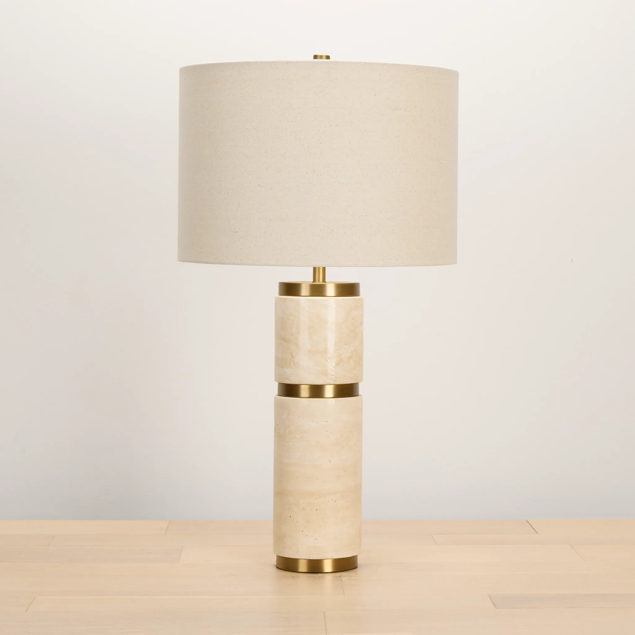 Zana White Stone Table Lamp