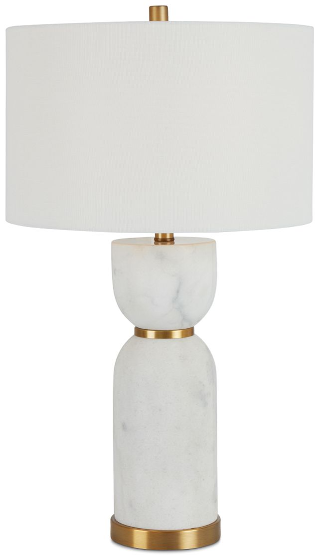 Everly White Marble Table Lamp (2)