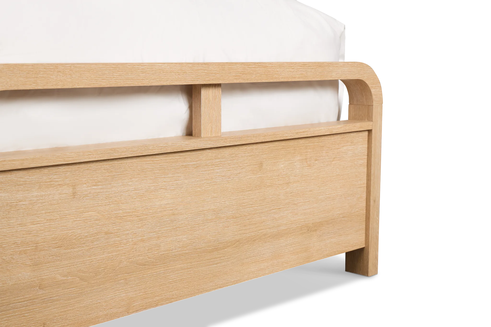 Lyndie Light Tone Panel Bed