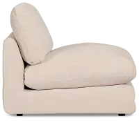 Jules Ivory Velvet Armless Chair