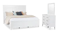 Seabrook White Small Panel Bedroom