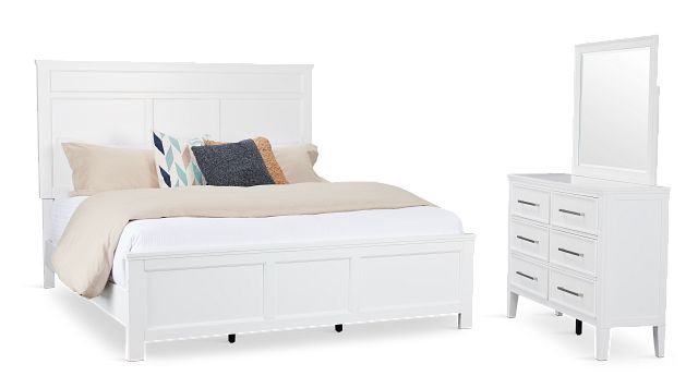 Seabrook White Small Panel Bedroom