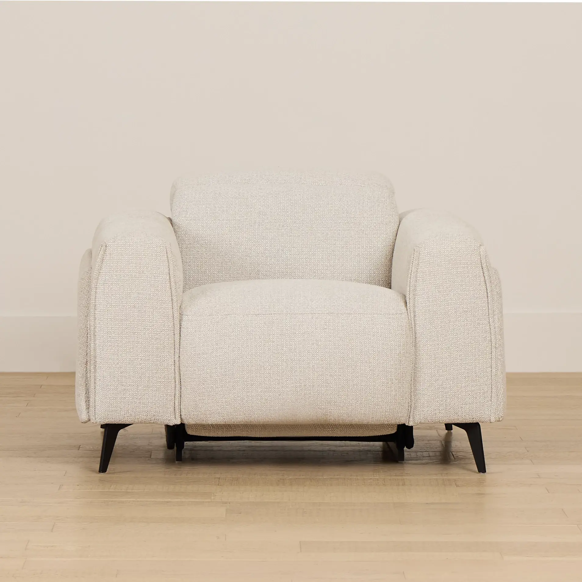 Reyna Light Beige Fabric Power Recliner Reyna Light Beige Fabric Power Recliner