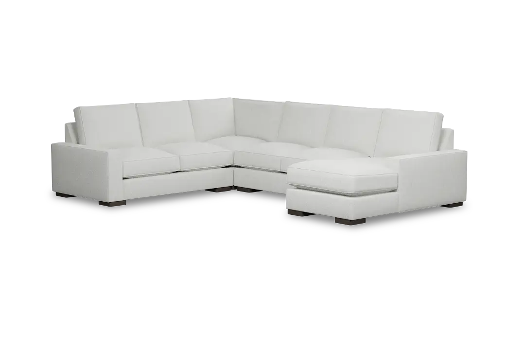 Edgewater Revenue White Medium Right Chaise Sectional Edgewater Revenue White Medium Right Chaise Sectional