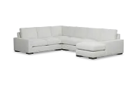 Edgewater Revenue White Medium Right Chaise Sectional