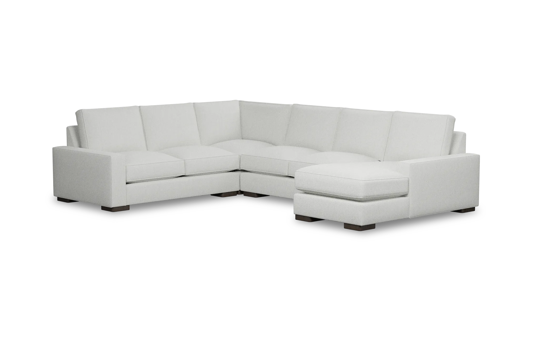Edgewater Revenue White Medium Right Chaise Sectional