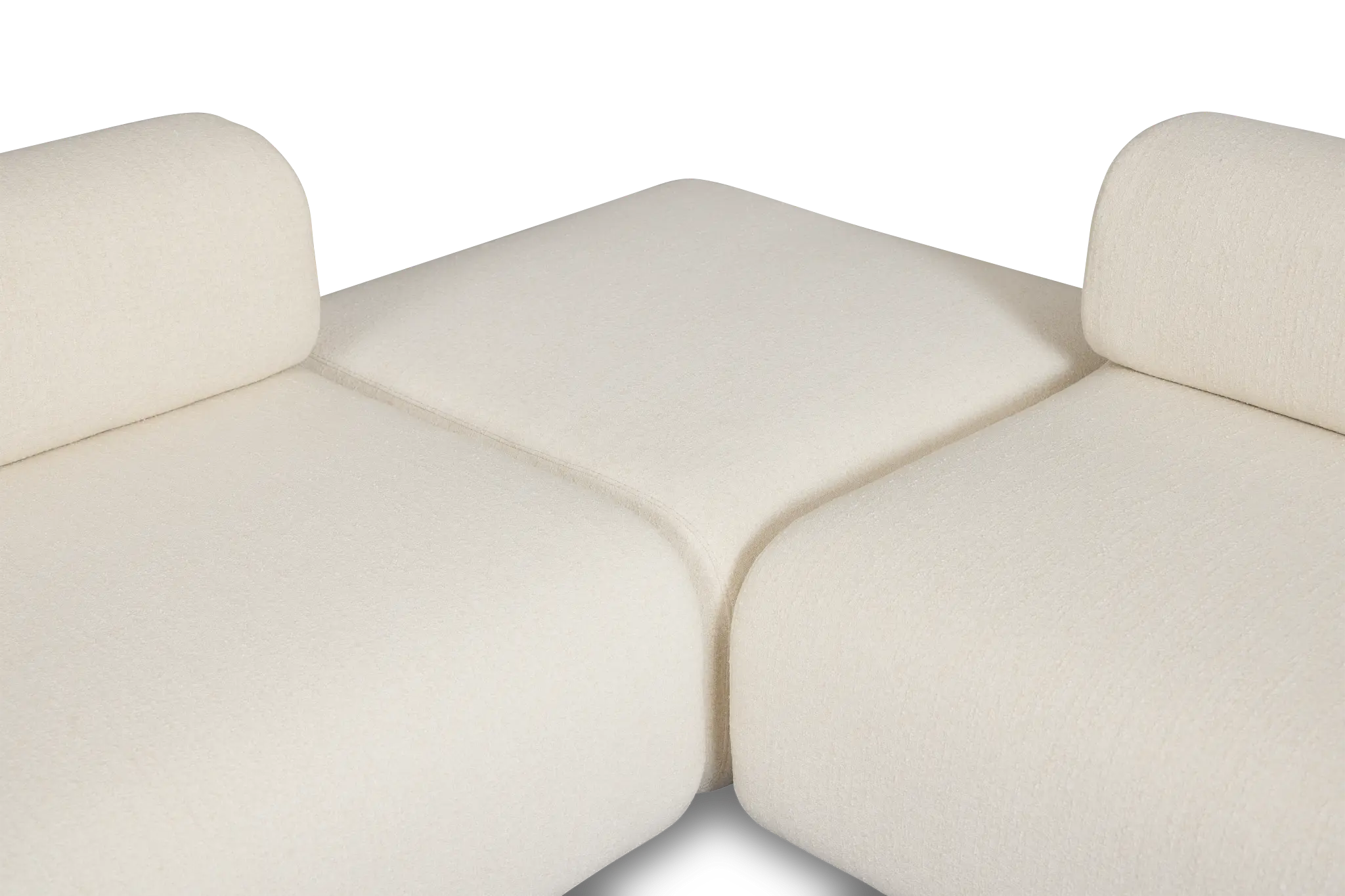 Celeste Light Beige Fabric 5-piece Modular Sectional With Corner Ottoman Celeste Light Beige Fabric 5-piece Modular Sectional With Corner Ottoman